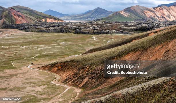 landmannalauger, iceland - mineral exploration stock pictures, royalty-free photos & images