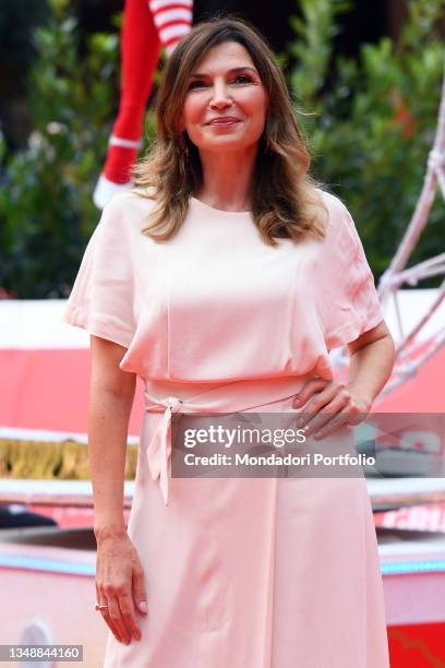 Italian actress Maria Pia Calzone at Rome Film Fest 2021. Grido per un nuovo rinascimento Red carpet. Rome , October 23th, 2021