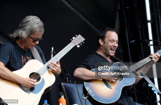 Tim Reynolds and Dave Matthews perform during day two of Dave Matthews Band Caravan at Bader Field on June 25, 2011 in Atlantic City, New Jersey.