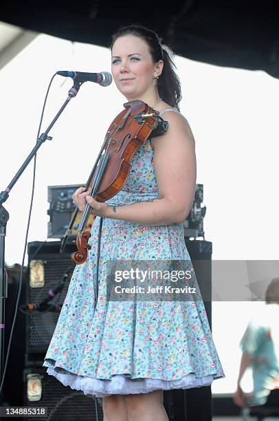 Allie Kral of Cornmeal performs during day two of Dave Matthews Band Caravan at Lakeside on July 9, 2011 in Chicago, Illinois.