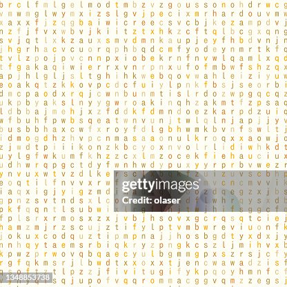 Alphabet in grid pattern Alphabet in grid pattern