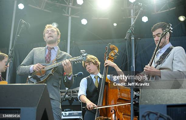 Punch Brothers perform during day two of Dave Matthews Band Caravan at Bader Field on June 25, 2011 in Atlantic City, New Jersey.