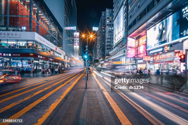 hong kong ,  nathan road - hong kong advertising stock pictures, royalty-free photos & images