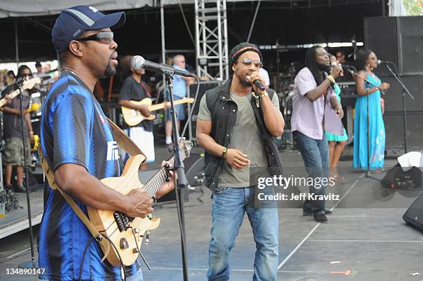 The Wailers perform during the final day of Dave Matthews Band Caravan at Lakeside on July 10, 2011 in Chicago, Illinois.