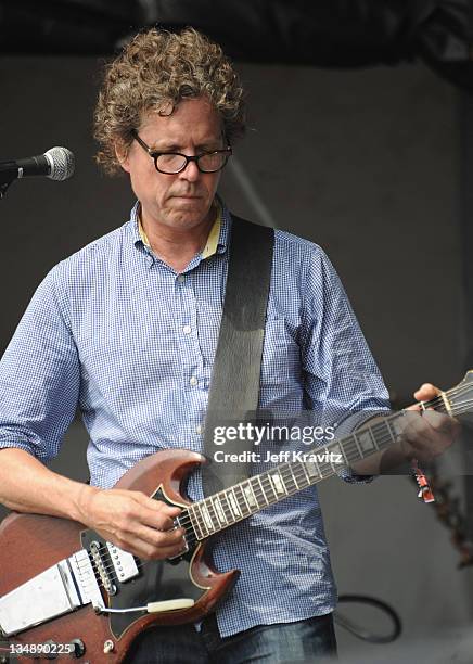 Gary Louris of The Jayhawks performs during the final day of Dave Matthews Band Caravan at Lakeside on July 10, 2011 in Chicago, Illinois.