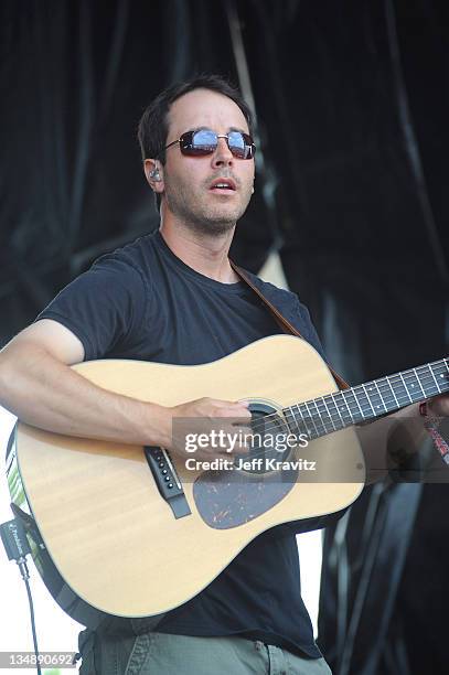 Adam Aijala of Yonder Mountain String Band performs during day two of Dave Matthews Band Caravan at Lakeside on July 9, 2011 in Chicago, Illinois.