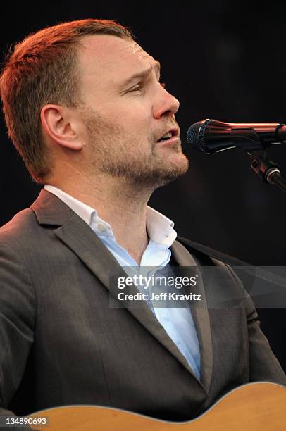 David Gray performs during the final day of Dave Matthews Band Caravan at Lakeside on July 10, 2011 in Chicago, Illinois.