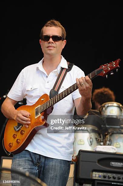 Brendan Bayliss of Umphrey's McGee performs during day two of Dave Matthews Band Caravan at Lakeside on July 9, 2011 in Chicago, Illinois.