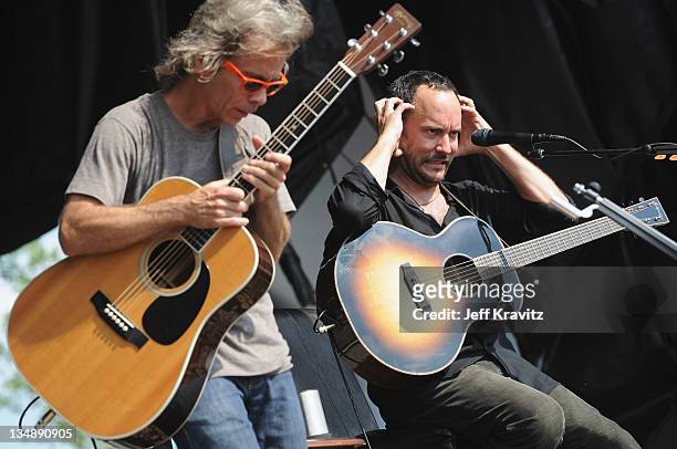 Tim Reynolds and Dave Matthews perform during day two of Dave Matthews Band Caravan at Lakeside on July 9, 2011 in Chicago, Illinois.