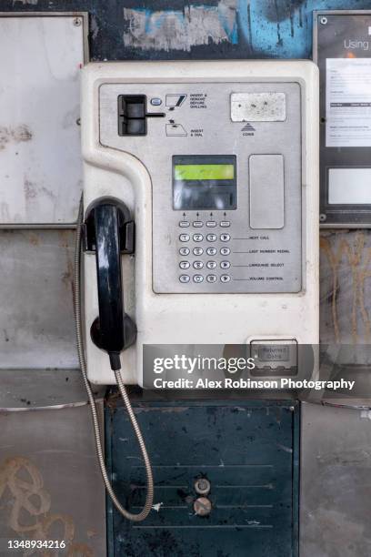 close-up of a public telephone - pay phone stock pictures, royalty-free photos & images