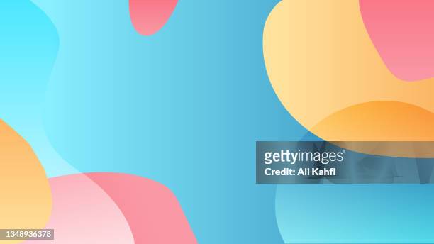 abstract colorful simply modern liquid background - springtime fun stock illustrations