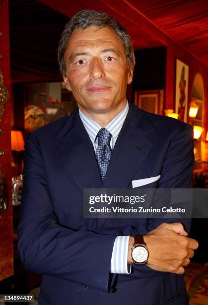 Morellato & Sector General Manager Massimo Carraro attends 'Philip Watch Supports Fondazione Per La Ricerca Sulla Fibrosi Cistica' press conference...