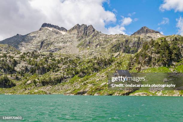 colomers lakes hiking route - lerida stock pictures, royalty-free photos & images