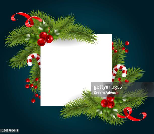 christmas design elements - garland stock illustrations