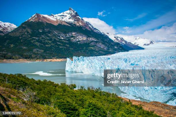 glaciar perito moreno, lago argentino, parque nacional los glaciares. santa cruz, patagonia argentina. vista panorámica. - parque nacional glacier 個照片及圖片檔