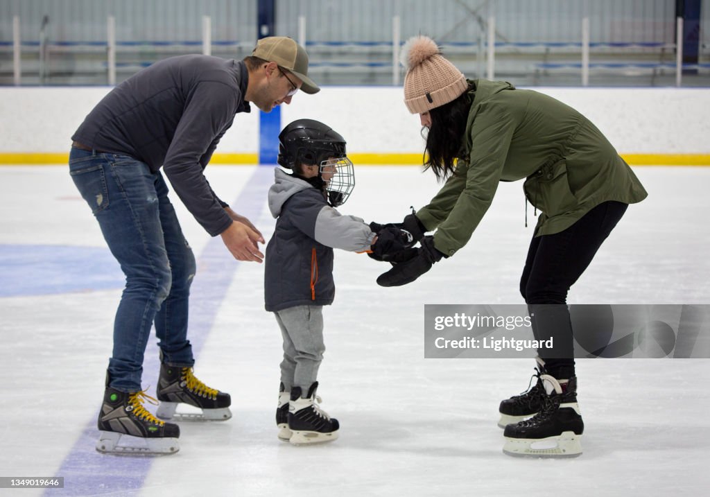 Skating with Mom and Dad