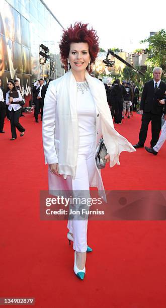 Cleo Rocos arrives at the London premiere of "Raavan" at BFI Southbank on June 16, 2010 in London, England.