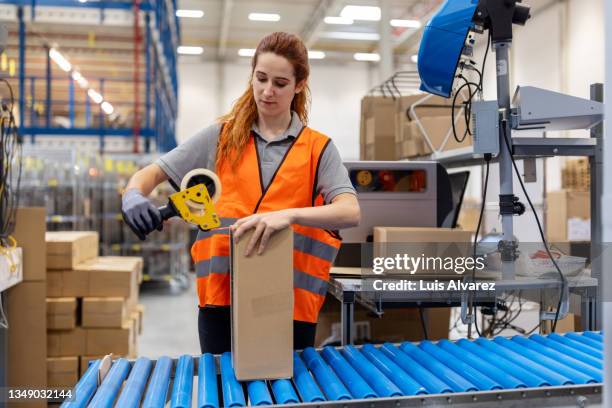 Box Factory Labourer 717 Assembly Line Making Boxes Stock Photos, High-Res Pictures, and ...