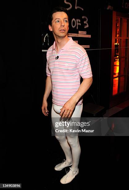 Sean Hayes backstage at the 64th Annual Tony Awards at Radio City Music Hall on June 13, 2010 in New York City.