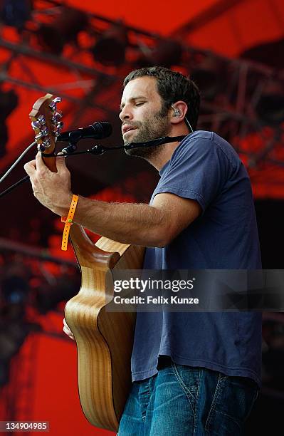 Jack Johnson performs on day 4 at the 40th Roskilde Festival on July 4, 2010 in Roskilde, Denmark.