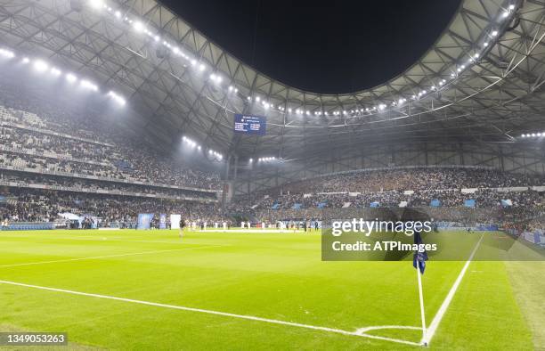 Illustration General View of Orange Velodrome before the Ligue 1 Uber Eats match between Marseille and Paris Saint Germain at Orange Velodrome on...