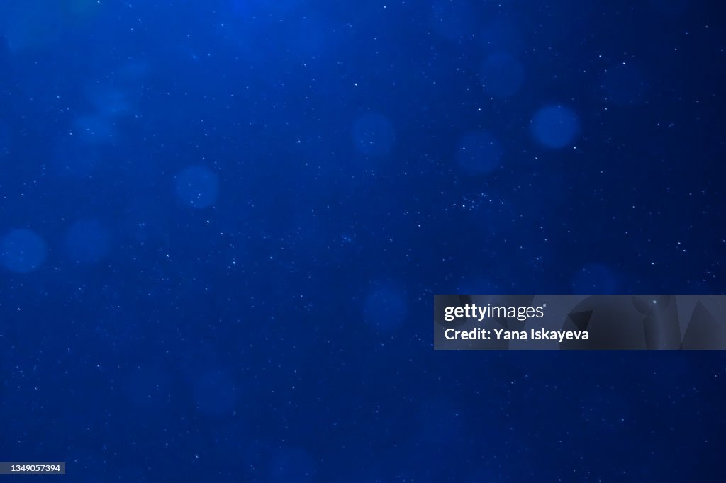 Deep blue night sky and abstract space background with stars as astronomy concept