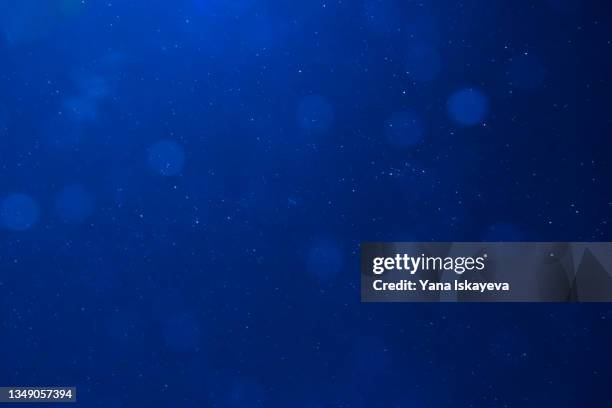 deep blue night sky and abstract space background with stars as astronomy concept - navy fotografías e imágenes de stock