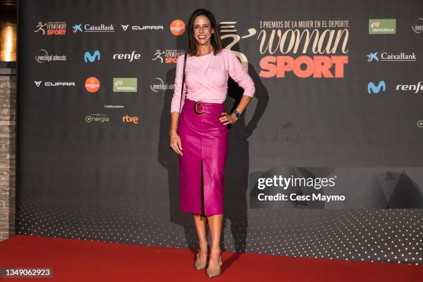 Spanish tennis player Marta Marrero attends the first edition of "Woman In Sport 2021" Awards on October 25, 2021 in Barcelona, Spain.