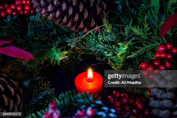 christmas card - conifer cone stock pictures, royalty-free photos & images
