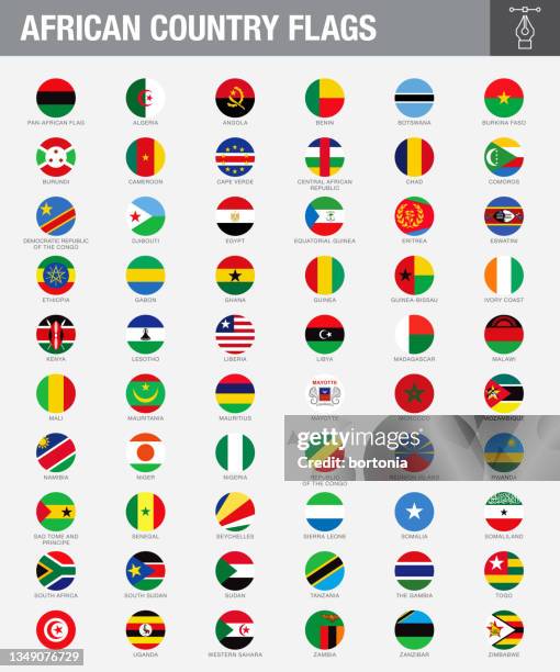 african country flag buttons - nigerian flag stock illustrations
