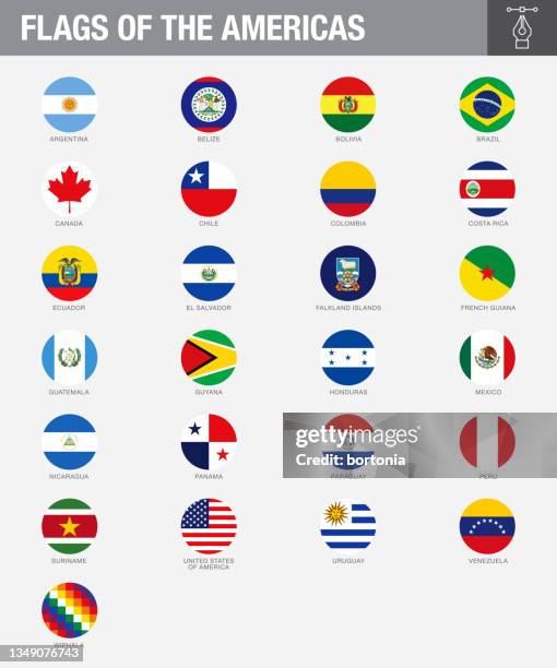 stockillustraties, clipart, cartoons en iconen met american country flag buttons - suriname