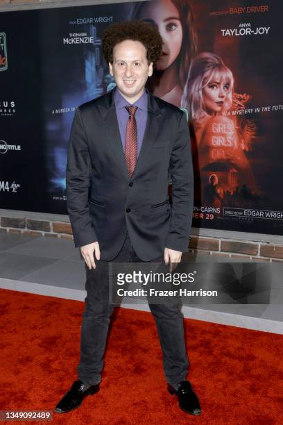 Josh Sussman attends Focus Features' premiere of "Last Night In Soho" at Academy Museum of Motion Pictures on October 25, 2021 in Los Angeles,...