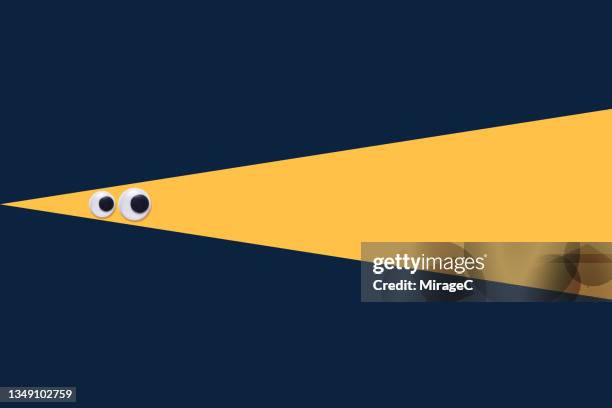 googly eyes peeking eyesight surveillance concept - big brother orwellian concept stock pictures, royalty-free photos & images