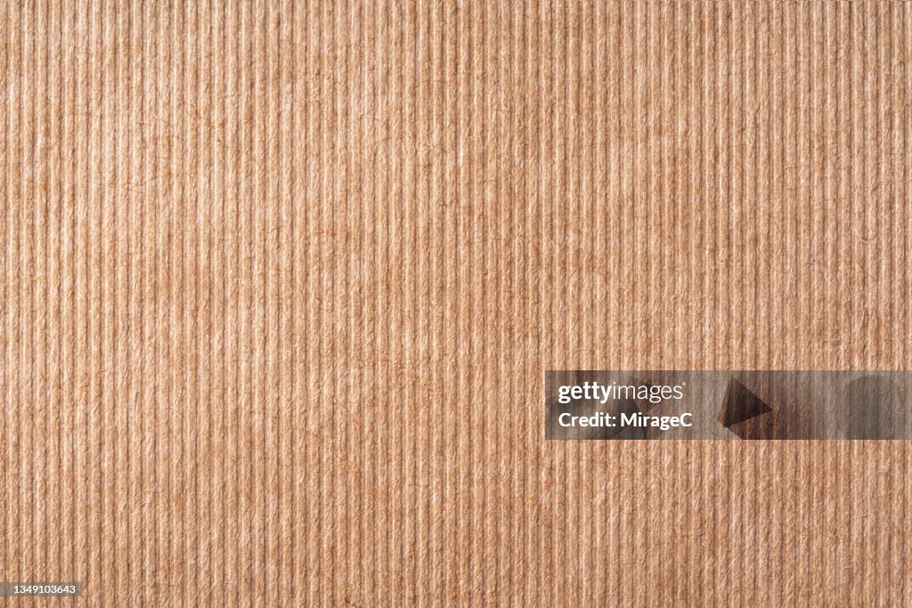 Embossed Stripe Brown Craft Paper Texture