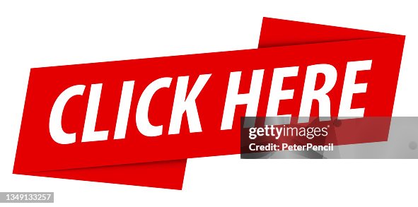 Click Here Banner Speech Bubble Label Ribbon Template Vector Stock ...