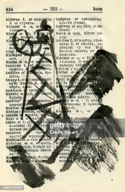 mine tower. graphic drawing. - anthracite coal stock illustrations