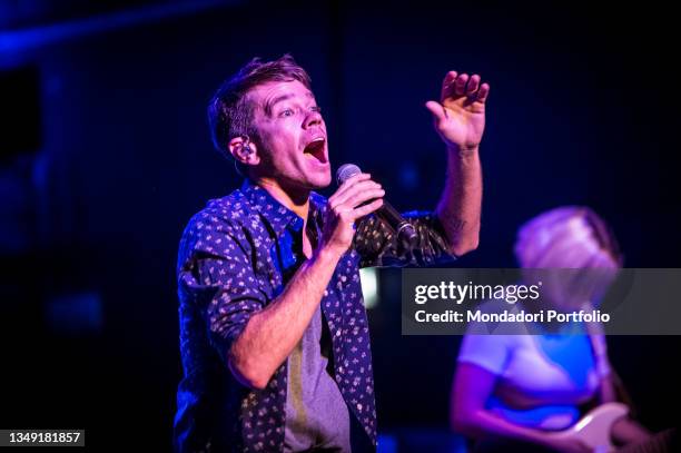 American songwriter and singer Nate Ruess performs live on stage at Magazzini Generali. Milan , June 5th, 2015