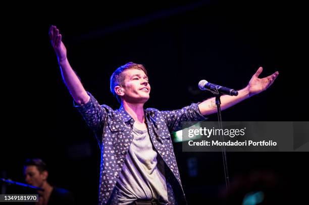 American songwriter and singer Nate Ruess performs live on stage at Magazzini Generali. Milan , June 5th, 2015