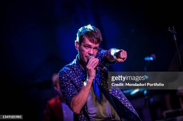 American songwriter and singer Nate Ruess performs live on stage at Magazzini Generali. Milan , June 5th, 2015