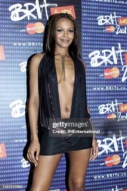 Samantha Mumba attends The 21st BRIT Awards with Mastercard, Earls Court 2, London, UK, Monday 26 February 2001.