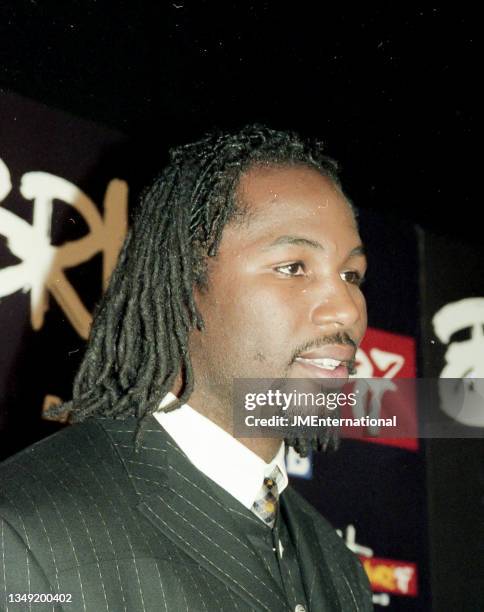 Lennox Lewis attends The BRIT Awards 1997, Monday 24 February 1997, Earls Court Exhibition Centre, London, England.