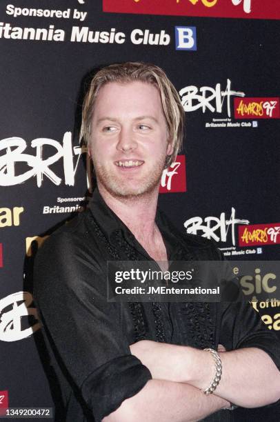 Babybird - Stephen Jones attends The BRIT Awards Launch 1997, Saturday 11 January 1997, The Hard Rock Cafe, London, England.