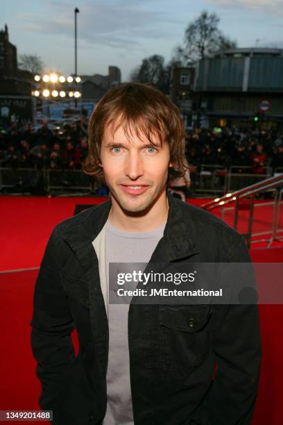 James Blunt arrives at The 26th BRIT Awards 2006 with Mastercard, Earls Court 1, London, UK, Wednesday 15 February 2006.