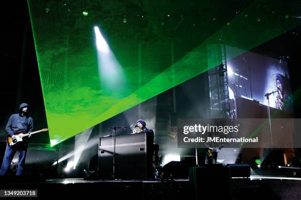 Chris Martin of Coldplay show rehearsal, The 23rd BRIT Awards 2003 with Mastercard, Earls Court Exhibition Centre, London, UK, Thursday 20 February...