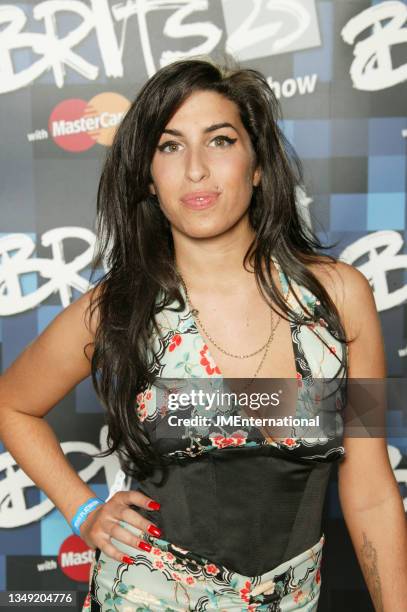 Amy Winehouse attends The 25th BRIT Awards 2005 with Mastercard, Earls Court Exhibition Centre, London, UK, Wednesday 09 February 2005.