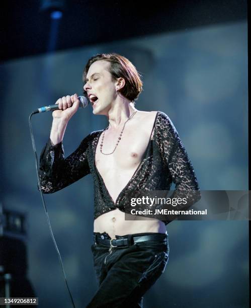 Brett Anderson of Suede at The BRIT Awards 1993, Tuesday 16 February 1993, Alexandra Palace, London, England, Photo: John Marshall - JM Enternational.