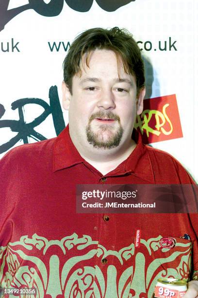 Johnny Vegas attends The 22nd BRIT Awards Show, Earls Court 2, London, UK, Wednesday 20 February 2002.