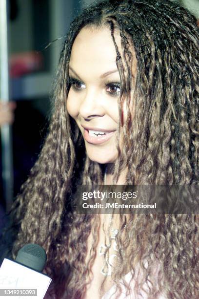 Samantha Mumba attends The 22nd BRIT Awards Show, Earls Court 2, London, UK, Wednesday 20 February 2002.