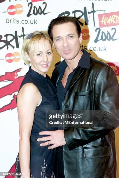 Shirlie Holliman and Martin Kemp attend The 22nd BRIT Awards Show, Earls Court 2, London, UK, Wednesday 20 February 2002.