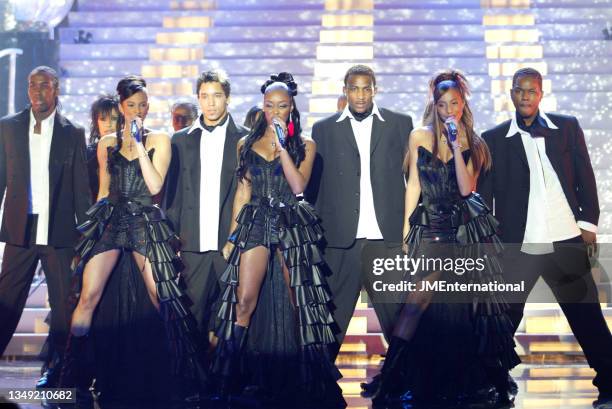 MIs-Teeq performing 'One Night Stand' during The 22nd BRIT Awards Show, Earls Court 2, London, UK, Wednesday 20 February 2002.